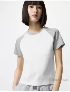 ユニクロ　ミニT ラグラン　GRAY