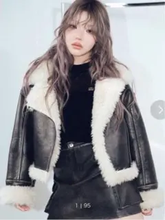 murua ヴィンテージライクショートフェイクムートン ブラウン