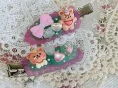 ハンドメイド ホイップヘアクリップ