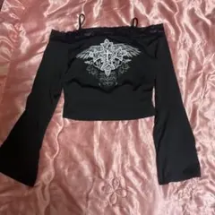 OZZ CROCE ドレープ チュニック ブラック 刺繍 - メルカリ