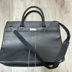 【美品】Valentino Sabatini 2way ビジネスバッグ ブラック