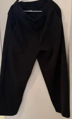 UNIQLO:C スウェットワイドパンツ ブラック サイズL