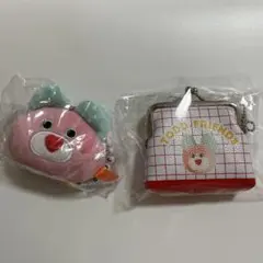 mojojojo ビーズチェーン付き フェイスマスコット3 がま口ポーチ　セット