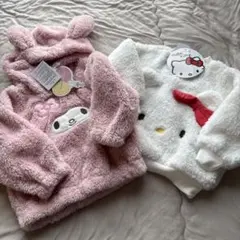 新品　サンリオ　マイメロ　キティ　もこもこトップス　セット　まとめ売り　90