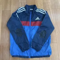 adidas ジャケット 140 ネイビー/レッド/ブルー