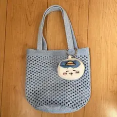 ちいかわ × GU ポーチ付きバッグ（ハチワレ）