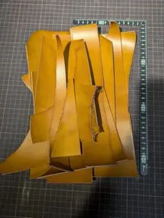 国産　ヘビータンニン　ヴィンテージキャメルブラウン もりもりハギレセット