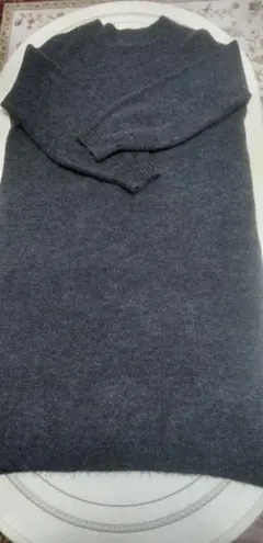 Samansa Mos2 サマンサモスモス　ニットワンピース　ダークグレー