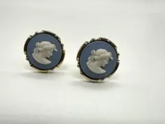 WEDGWOOD カフリンクス カメオ　ジャスパー　ゴールドのサムネイル
