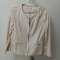 any SiS ノーカラージャケット アイボリー