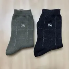 BURBERRY ソックス 2足セット チェック柄