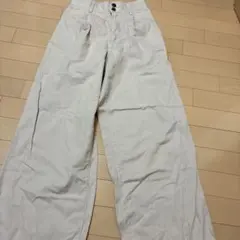 ワイドパンツ 薄ピンク
