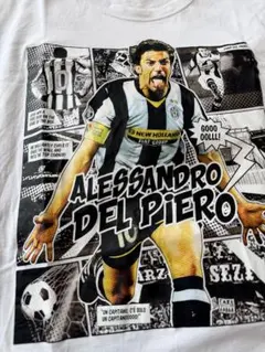 アレッサンドロ・デルピエロ Tシャツ ユベントス サッカー グラフィック　XL