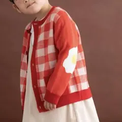 ami amie アミアミ 子供服 ベビー ニット カーディガン 赤 2126 - メルカリ