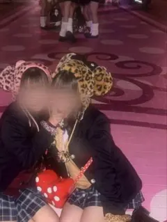 ヒョウ柄耳付きファンキャップ カチューシャ