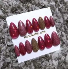 【現品】ミディアムアーモンドハート結婚式ブライダル卒業式入学式前撮り赤