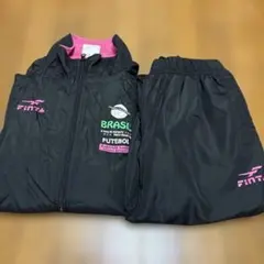 フィンタ サッカー ジャケット パンツ セット ブラック