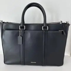 高*須様 COACH ビジネスバッグ ブラック レザー