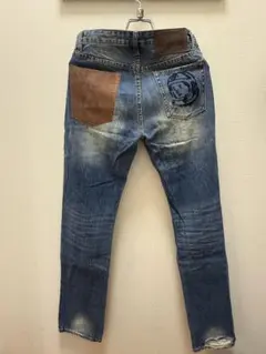 00s Armani Exchange ワッペン デニムパンツ ワイド Y2K - メルカリ