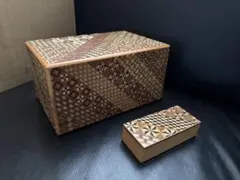 アンティーク 竹細工 網代編み 小物入れ 蓋付き - メルカリ