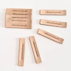 ＊always be yourself＊　ナチュラル　革タグ　素材　10枚