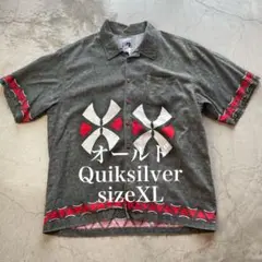 オールドQuiksilver 染めアロハシャツ sizeXL
