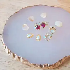 ネイルパーツ ビジュー 4種10粒セット