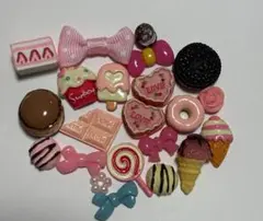デコパーツ スイーツ＆お菓子デコレーションパーツ 22個セット