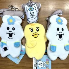 んぽちゃむ リール付き ぬいぐるみ パスケース　3種セット　プライズ