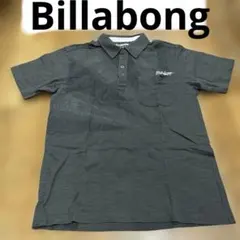 Billabong ポロシャツ Mサイズ　グレー　ロゴ　綿100 ビラボンのサムネイル