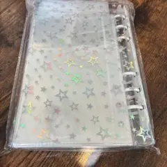 ホログラム星柄　シール帳　リフィル10枚付き