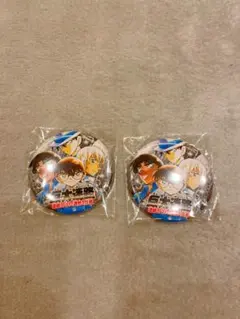 名探偵コナン　巨大迷路　缶バッジ　2個セット　鳥取県北栄町