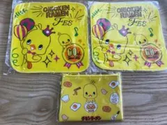 チキンラーメン　ひよこちゃん　ポーチ　ミニタオル2枚