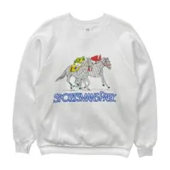 古着 USA製 90S スポーツマンズパーク 競馬場 ヴィンテージ スウェット