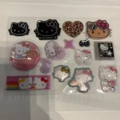 キティーちゃん★おすそ分けシール　カプセルフレーク　コットンパフィー　タイル