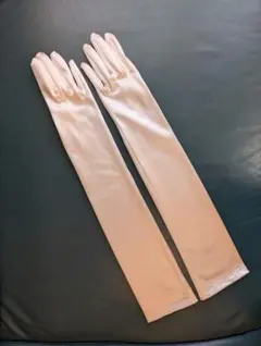 絵美様専用　タカミブライダル　オフホワイトサテン ロンググローブ