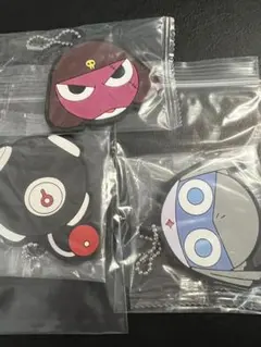 ケロロ軍曹　一番くじ　ラバーキーホルダー　ギロロ、ドロロ、ケロボール　3点セット