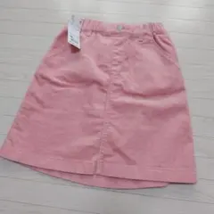 ユニクロ　UNIQLO　スカート　コーデュロイ　ピンク　140