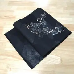 黒いさくら♥1点物♥喪ブラック名古屋帯リメイク♥桜♥和風ゴシック♥早い者勝ち