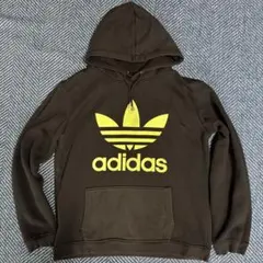 adidas フード付きパーカー 黒 M