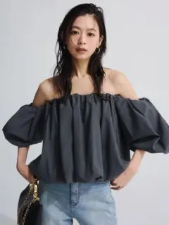 anuans ボリュームバルーントップス　グレーのサムネイル