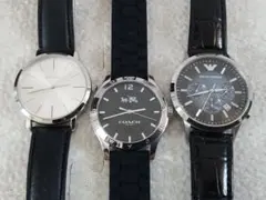 動作品 コーチ アルマーニ トリワ クロノグラフ メンズ腕時計 まとめ 