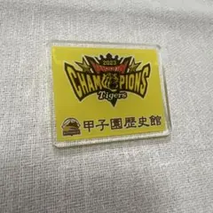 甲子園歴史館　2023年　阪神優勝記念ピンバッジ　黄色　未使用品　タイガース