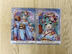 初音ミク クリアカード 2枚セット