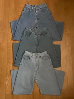 SOMETHING　デニムパンツ　30インチ　3点セット 　まとめ売り　ブルー系