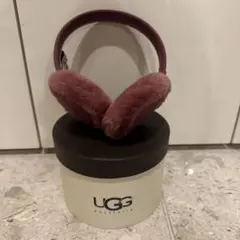 UGG Australia パープル 耳あて 収納ボックス付き