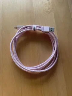 Lightningケーブル ピンク ナイロン製