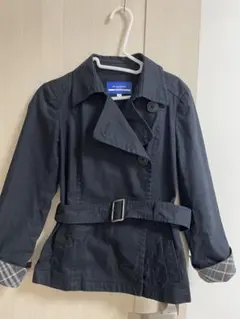 BURBERRY BLUE LABEL ブラック トレンチコート ショート38