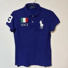 ラルフローレン ポロシャツ ビックポニー イタリア ITALIA ブルー XS Polo ラルフローレン ポロシャツ ブルー ビックポニー - メルカリ