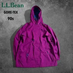 90s L.L.Bean GORE-TEXマウンテンパーカー紫青レディースO86